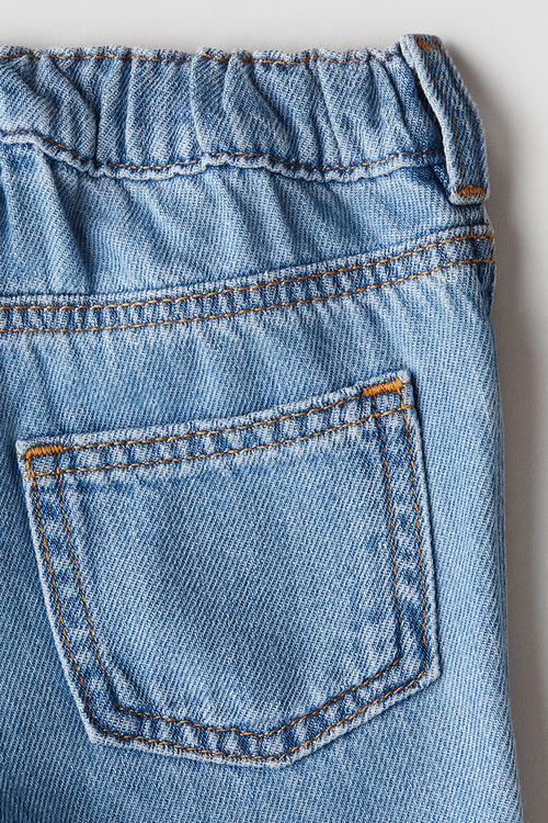 Embroidery-detail jeans - denim blue dogs 
