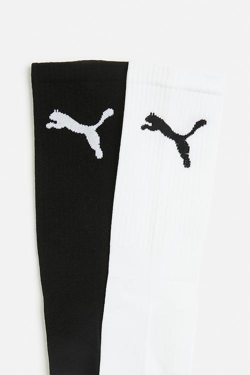 Puma Mid Calf crew sock 2pk - puma white & black