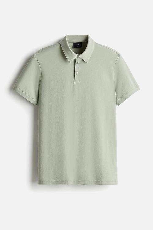 Slim fit polo shirt - purple - 0956343093