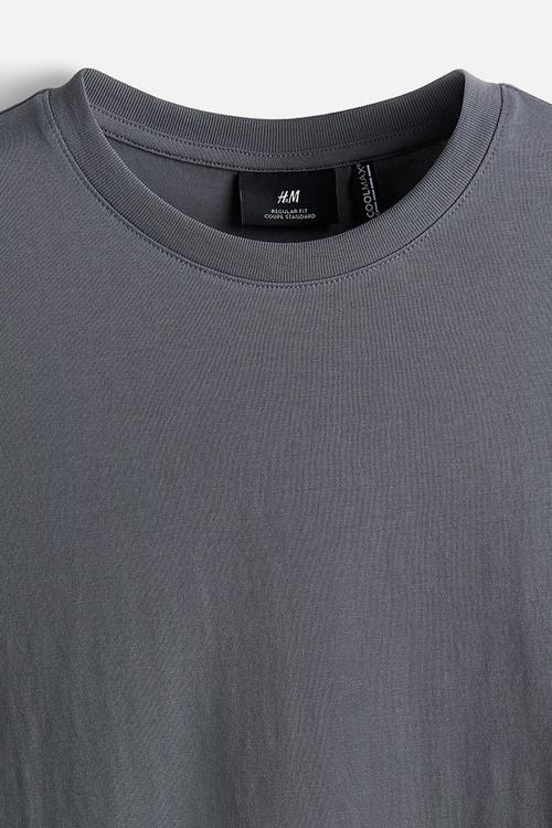 Coolmax® regular fit t-shirt - dark grey