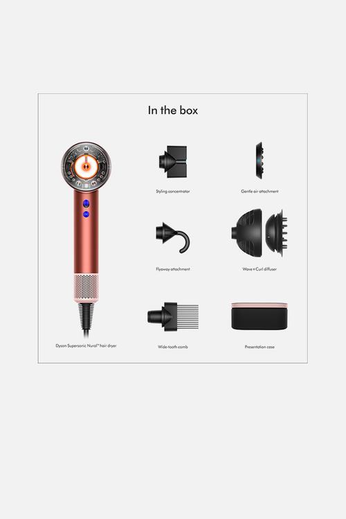 Supersonic Nural Hair Dryer - Strawberry Bronze Blush Pink