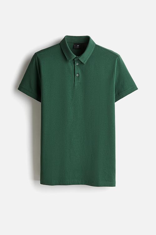 Slim fit polo shirt - forest green