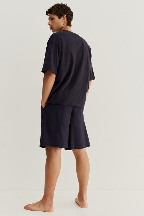 Pyjama t-shirt and shorts - navy blue