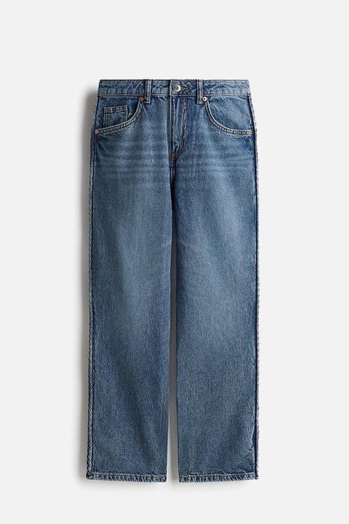 Straight high ankle jeans - light denim blue