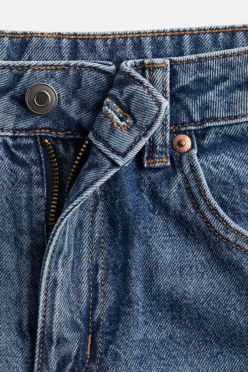 Straight high ankle jeans - light denim blue