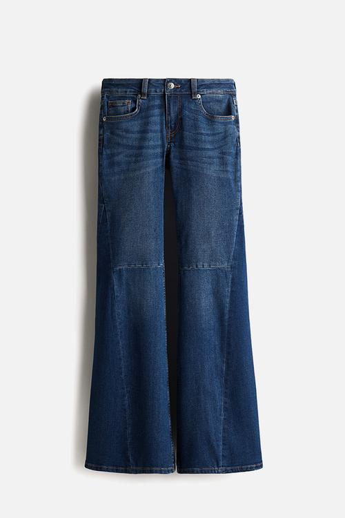 Flared low jeans - denim blue