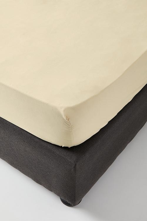 Recycled microfibre fitted sheet Stone