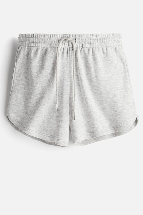 Sweatshirt shorts - light grey marl