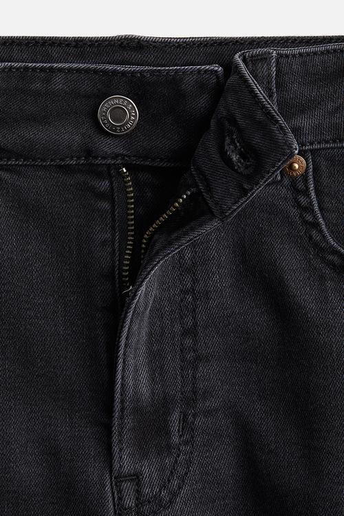 Skinny high denim shorts - dark denim grey