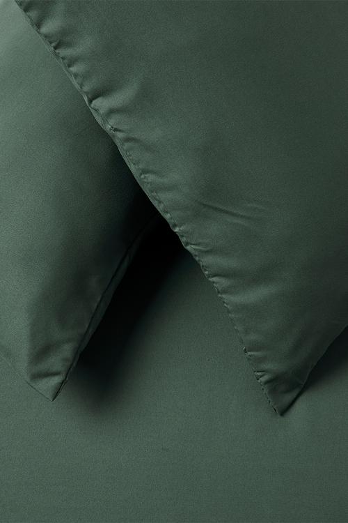 Recycled microfibre standard pillowcase set Moss