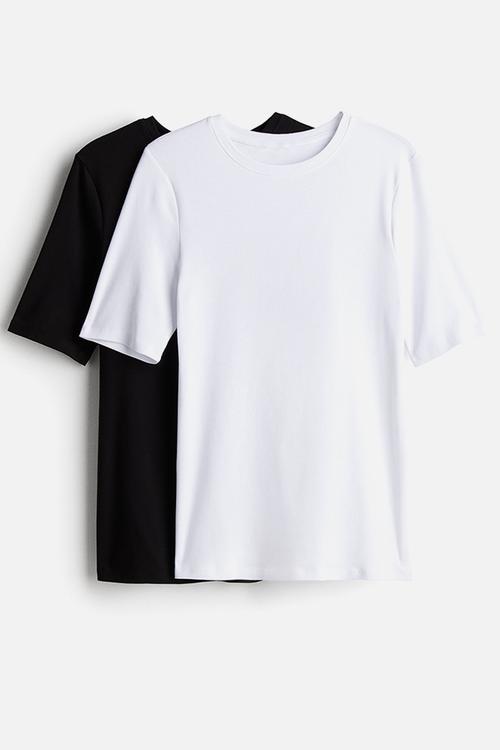 Mama 2-pack t-shirts - white & black