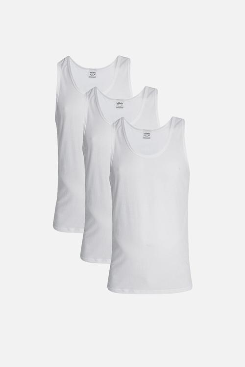 3 Pack value vest - white