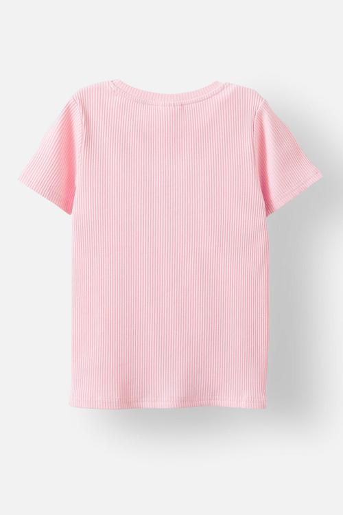 Raya baby tee - fairy pink/bow