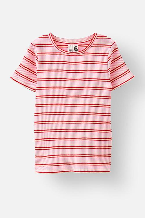 Raya baby tee - fairy pink/rainbow