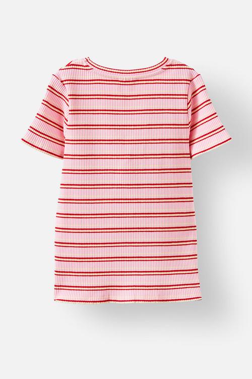 Raya baby tee - fairy pink/rainbow
