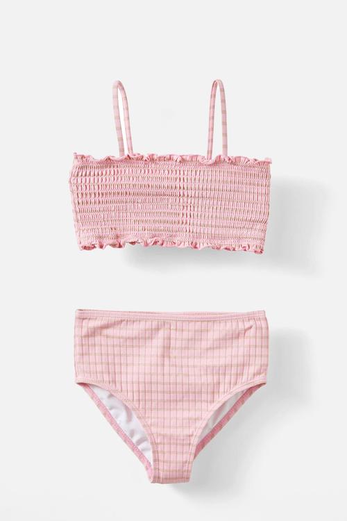 Elsie bikini - marshmellow/shimmer stripe