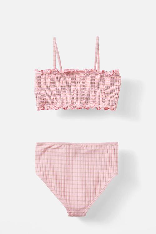 Elsie bikini - marshmellow/shimmer stripe