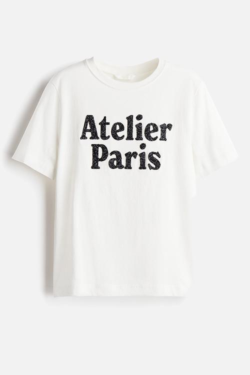 Printed t-shirt - white atelier paris 