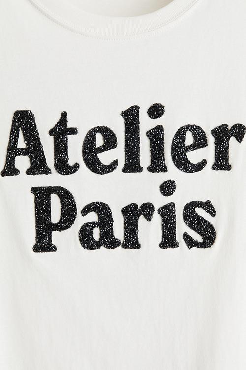 Printed t-shirt - white atelier paris 