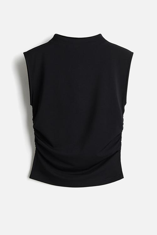 Rhinestone-embellished top - black - 1260290001
