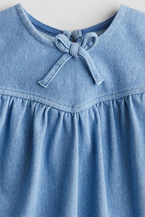 Denim-look dress - denim blue