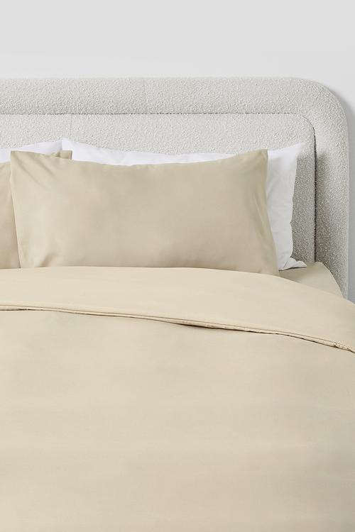 Recycled microfibre duvet set - Stone