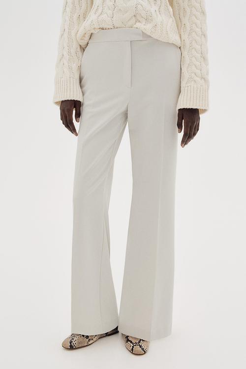 Bootcut trousers - light beige