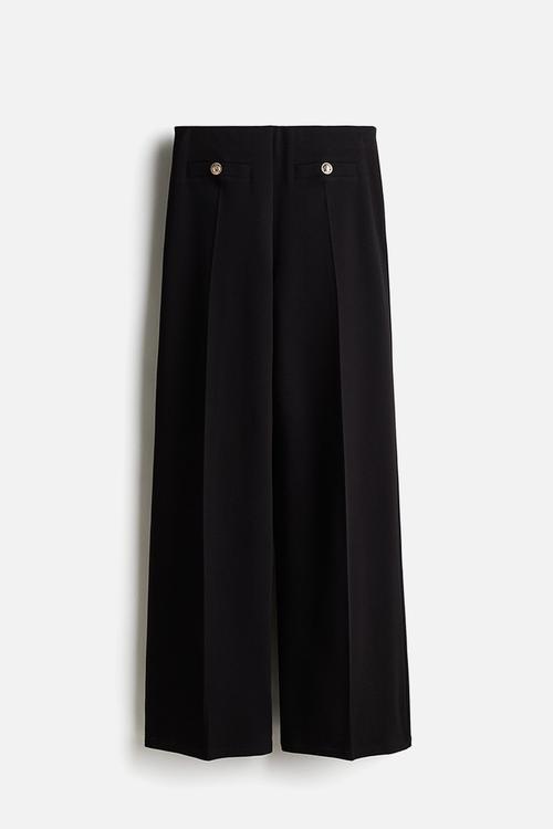 Wide trousers - black