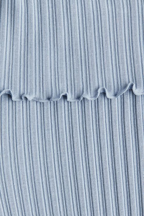 Flared jersey trousers - dusty blue