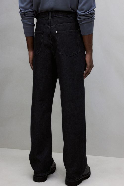 Relaxed fit jeans - black