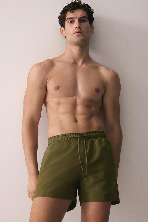 Swim shorts - olive green