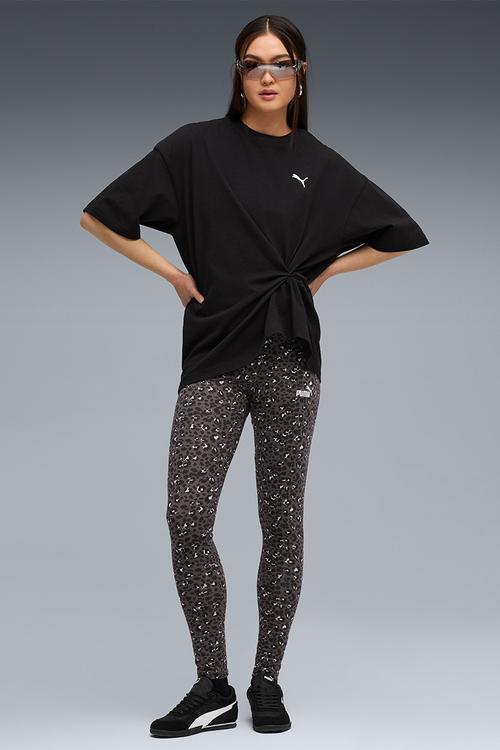 Ess Graphic Animal Aop Leggings - Black