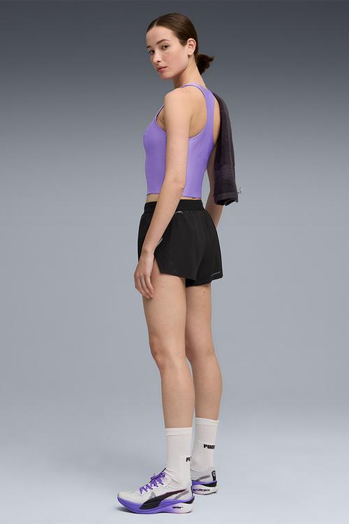 W Raceday Ultraform Crop - Dark Amethyst