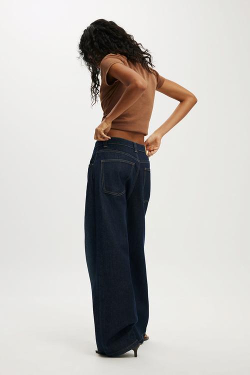 Low super baggy jean - star/blue