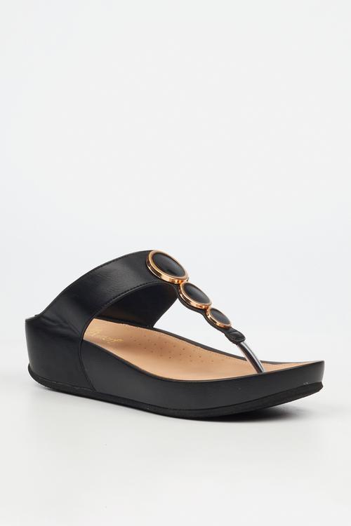 Delia 13 t-bar - black
