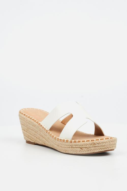 Jayda 10 h-cut rope wedge - white