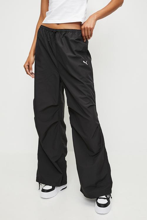 Wardrobe Ess Parachute Woven Pants Op - Black