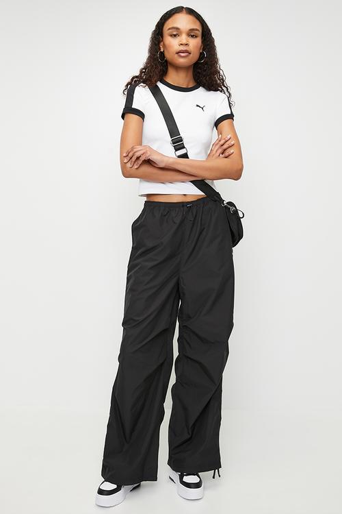 Wardrobe Ess Parachute Woven Pants Op - Black