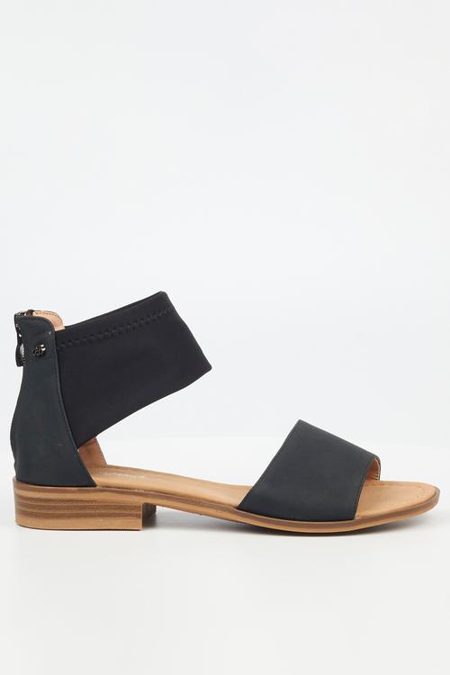 Micah 6 elastic sandal - black