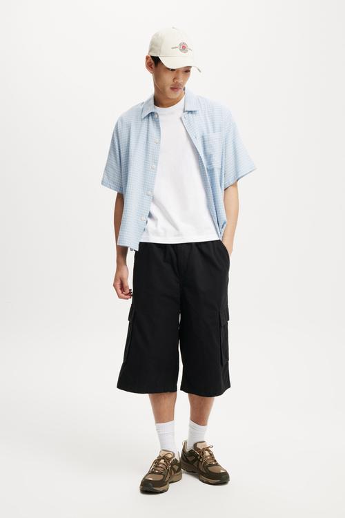 Super Baggy Cargo Short - Washed Black
