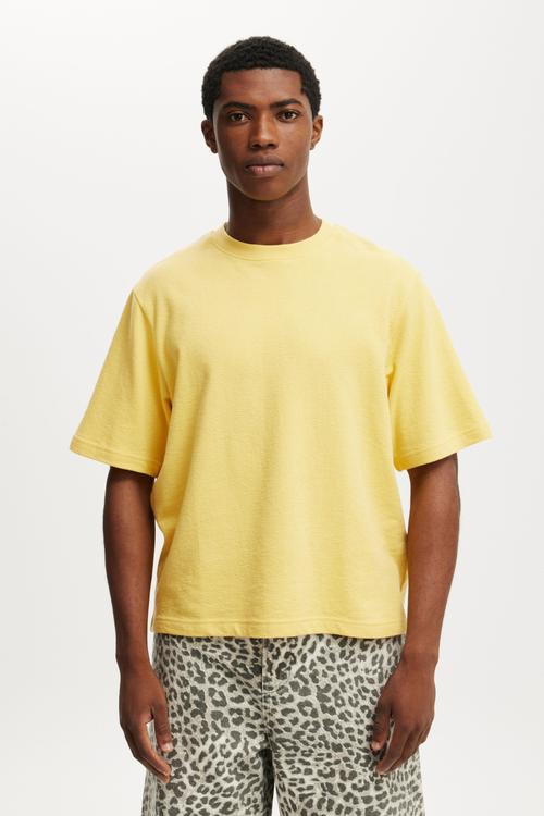 Cropped Fit T-shirt - Sunray Yellow Terry