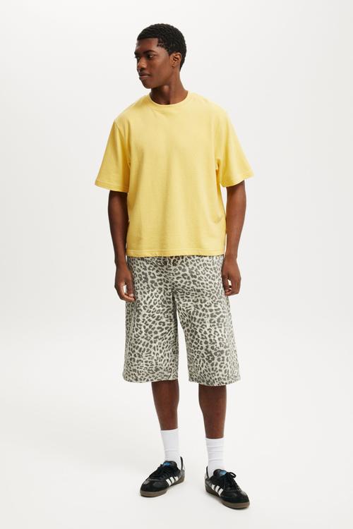 Cropped Fit T-shirt - Sunray Yellow Terry