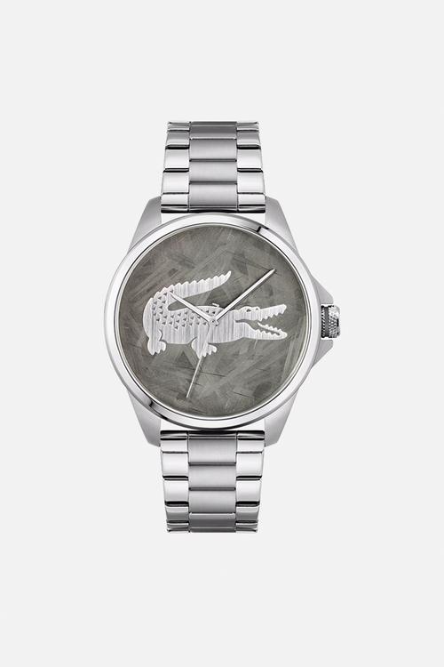Lacoste le croc 43mm watch- silver