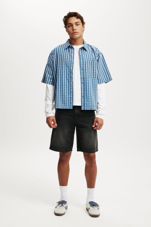 Baggy Denim Short - Revolve Black
