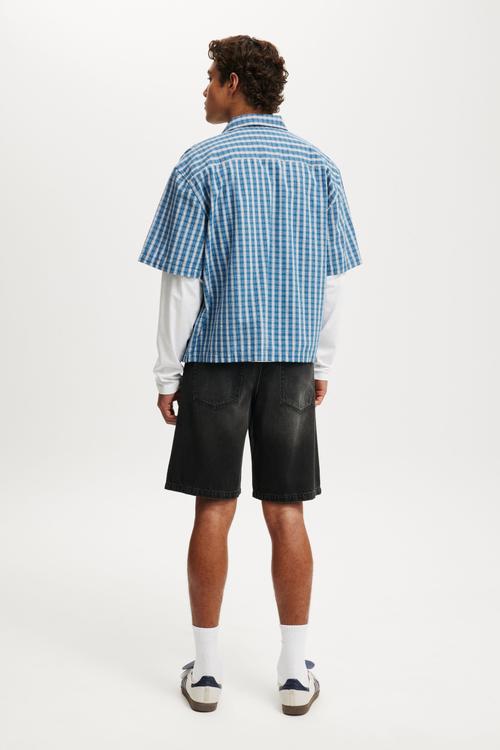Baggy Denim Short - Revolve Black