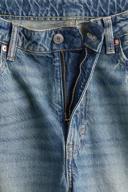 Curvy fit baggy high jeans - light denim blue