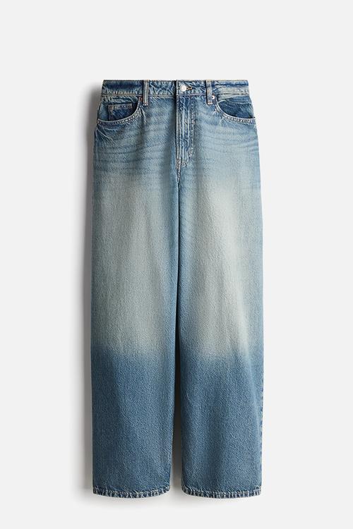 Curvy fit baggy high jeans - light denim blue