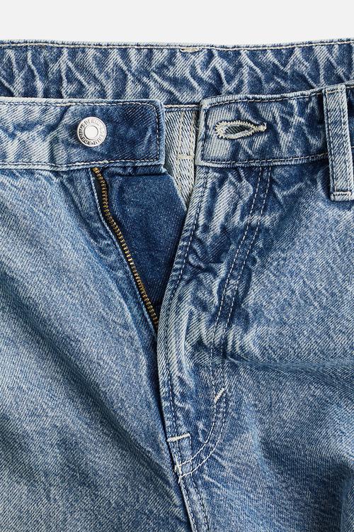 Curvy fit baggy high jeans - light denim blue