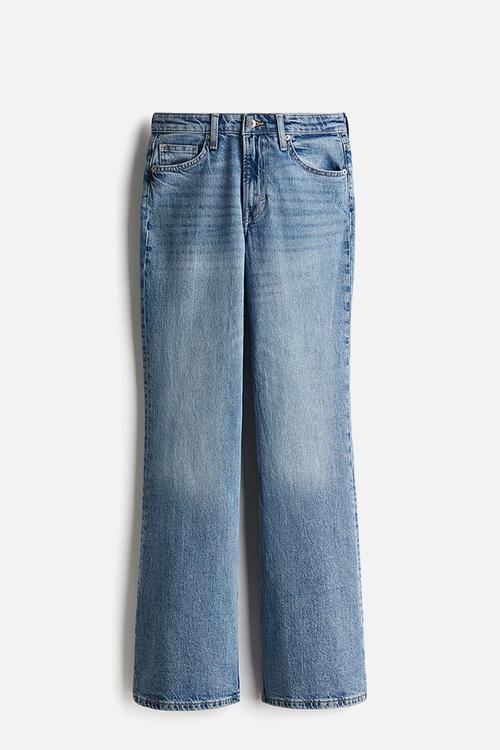 Curvy fit flared high jeans - light denim blue