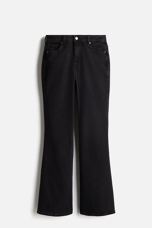Curvy fit flared high jeans - black